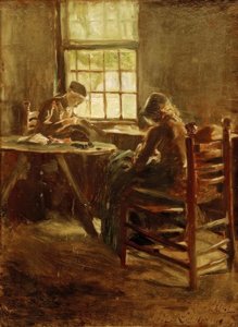 Intérieur hollandais – Salle de couture - Max Liebermann